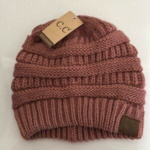 Mauve cc beanie